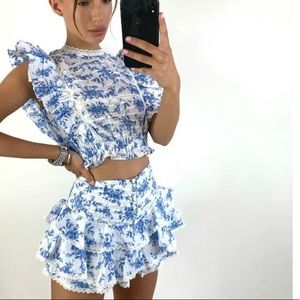 Two piece skirt set